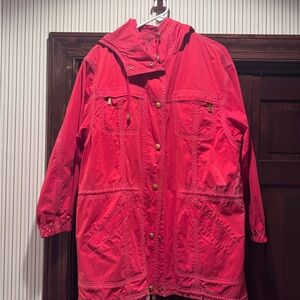 Escada Vibrant Red Utility Jacket
